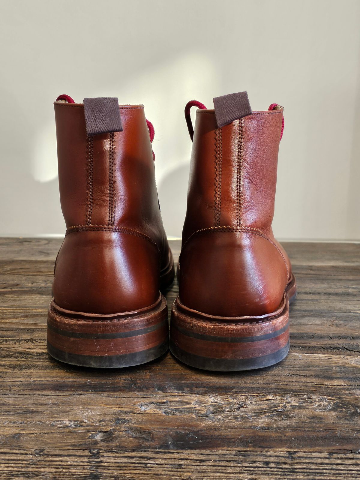 Photo by cgbaird2 on November 30, 2021 of the Tricker's Ethan Monkey Boot in Marron Calf.