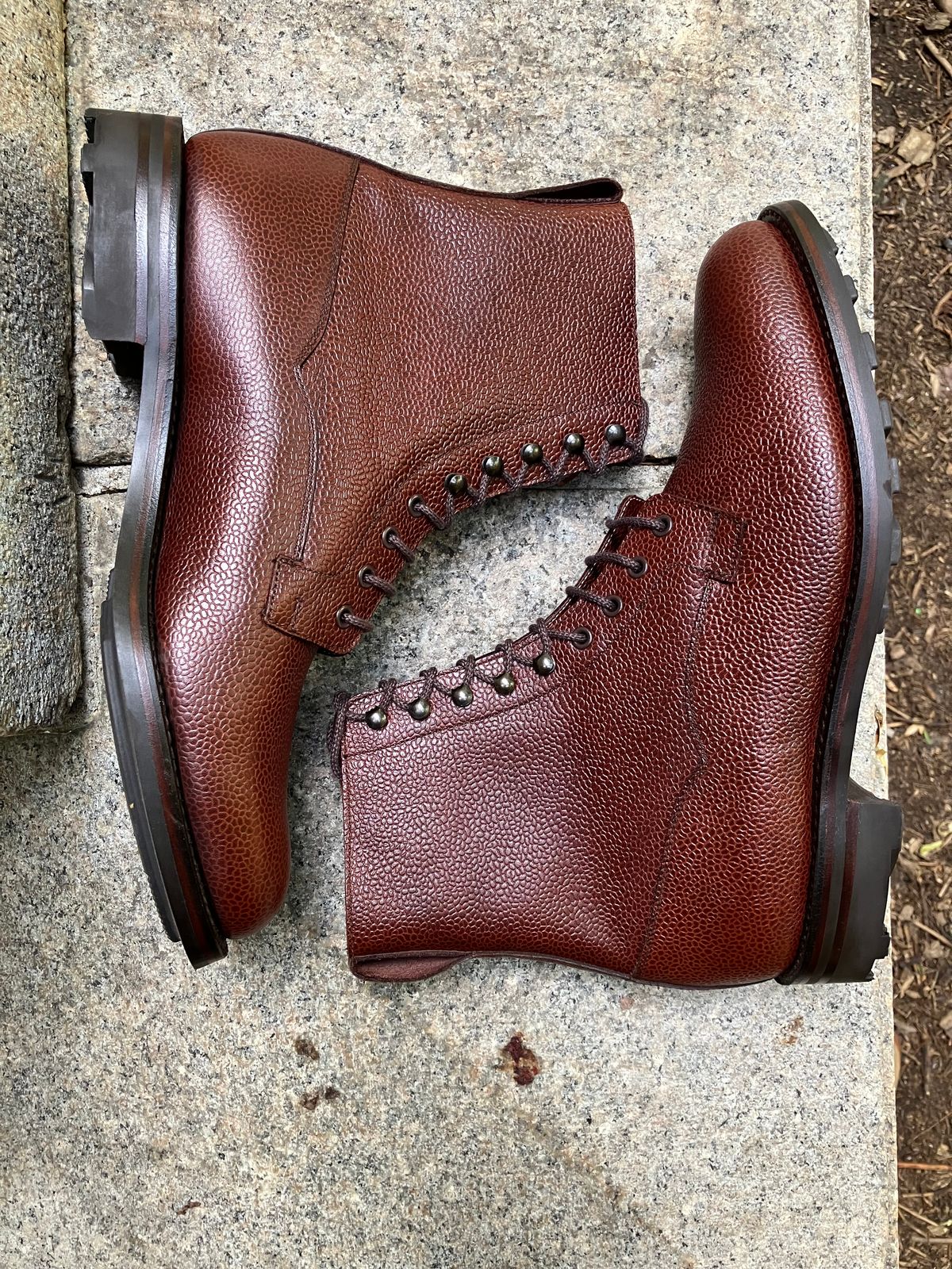 Photo by doublekicks on October 2, 2025 of the Crockett & Jones Radnor in Rust Scotch Grain.