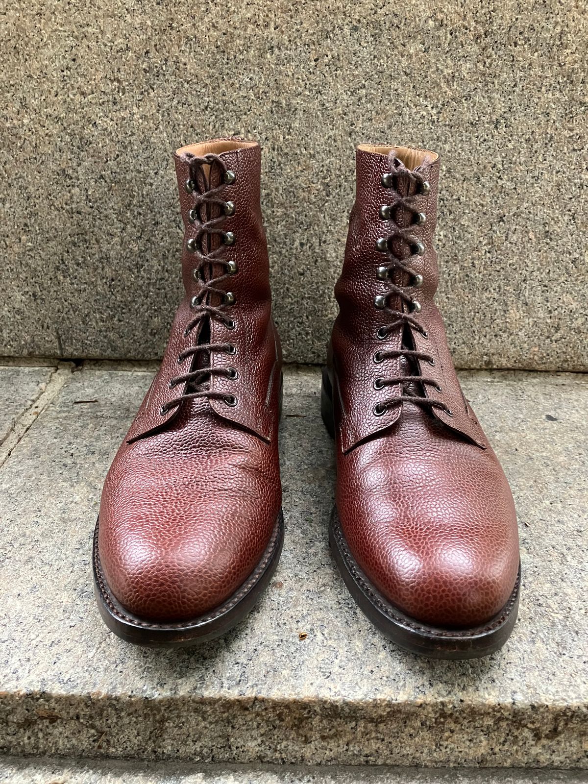 Photo by doublekicks on November 3, 2025 of the Crockett & Jones Radnor in Rust Scotch Grain.
