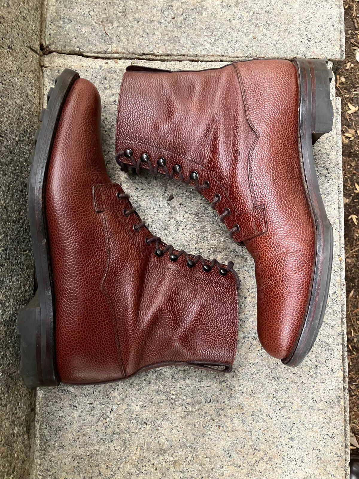 Photo by doublekicks on November 3, 2025 of the Crockett & Jones Radnor in Rust Scotch Grain.
