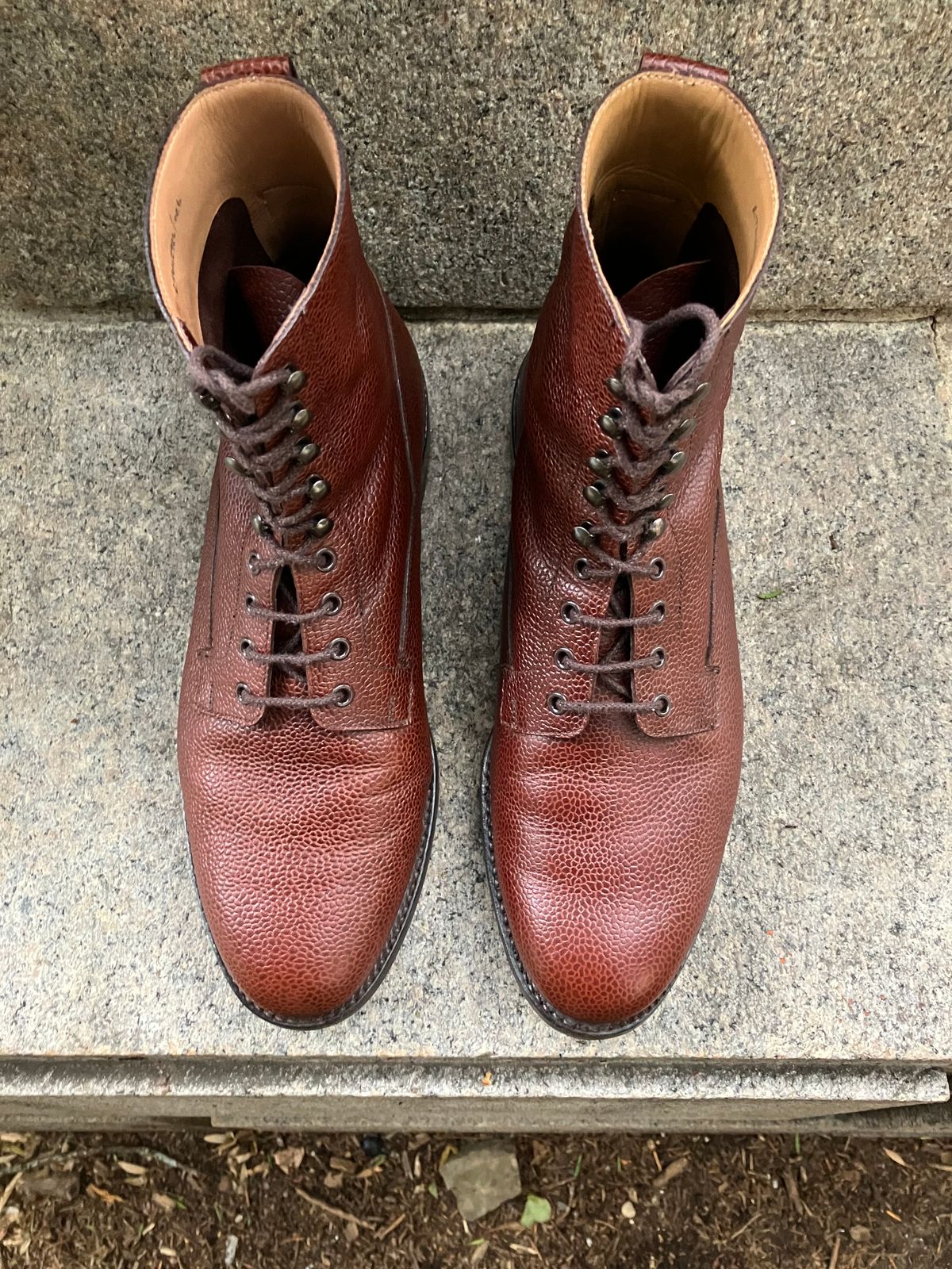 Photo by doublekicks on November 3, 2025 of the Crockett & Jones Radnor in Rust Scotch Grain.