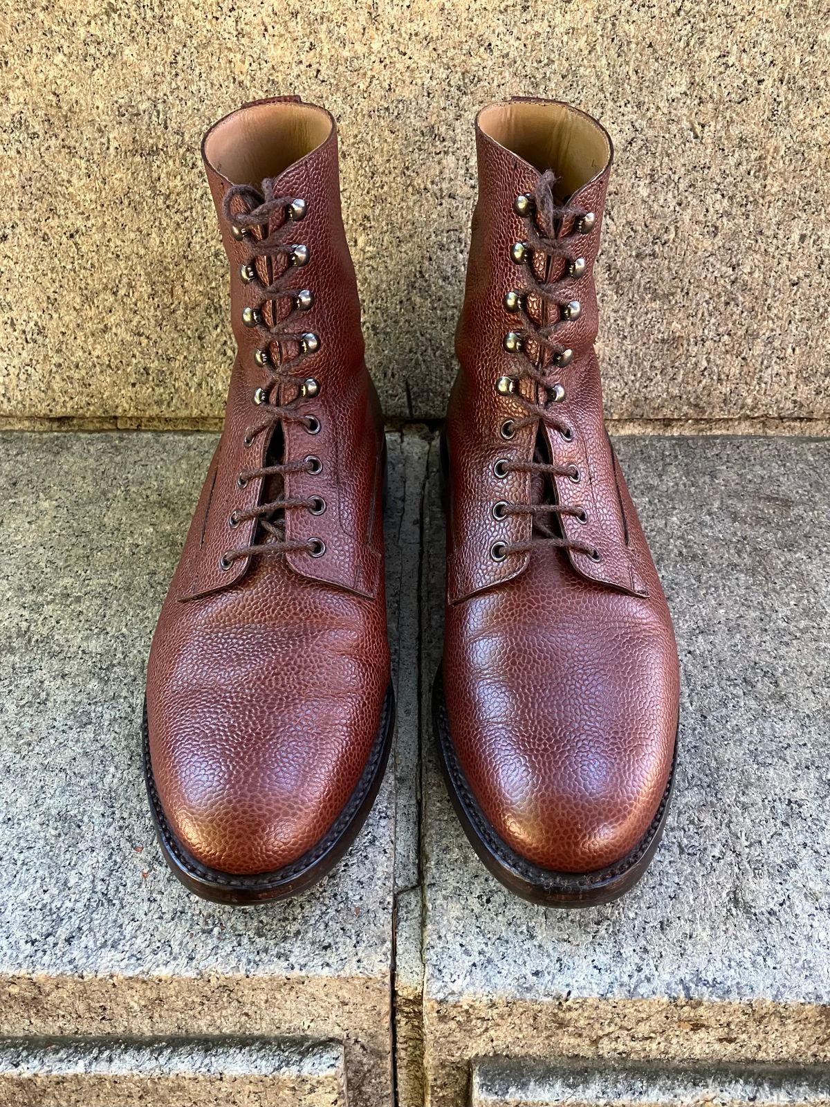 Photo by doublekicks on December 3, 2025 of the Crockett & Jones Radnor in Rust Scotch Grain.