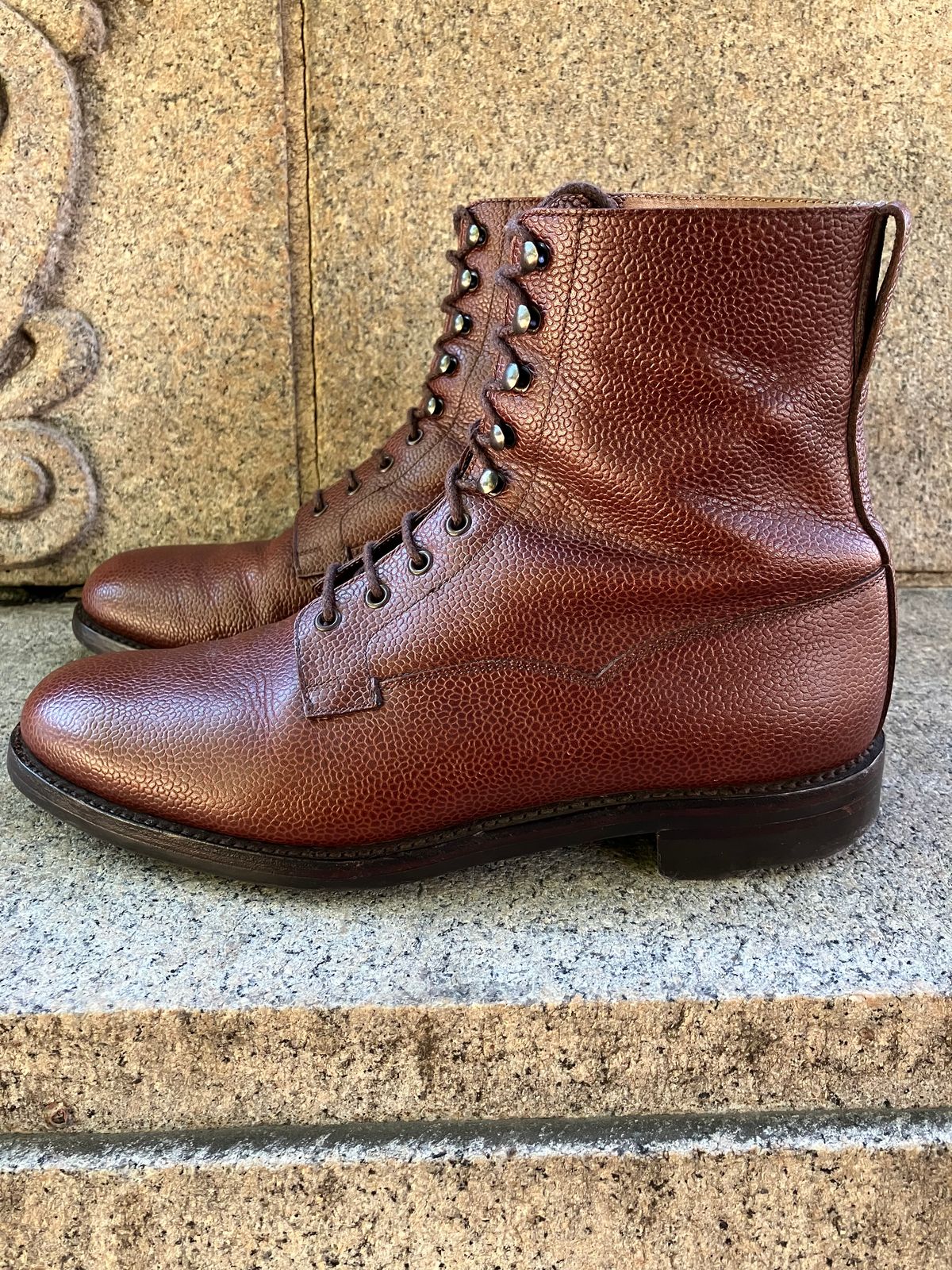 Photo by doublekicks on December 3, 2025 of the Crockett & Jones Radnor in Rust Scotch Grain.