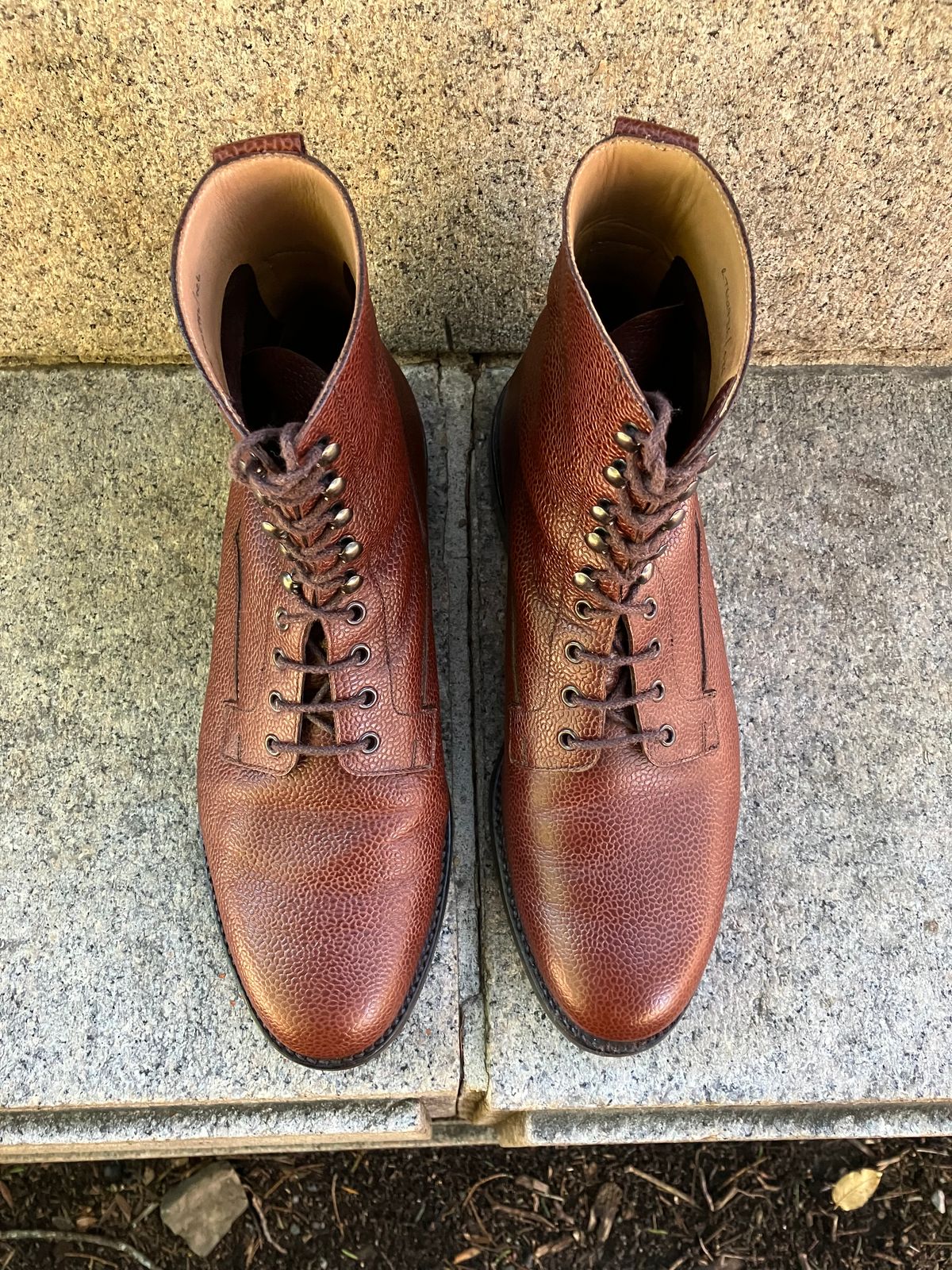 Photo by doublekicks on December 3, 2025 of the Crockett & Jones Radnor in Rust Scotch Grain.