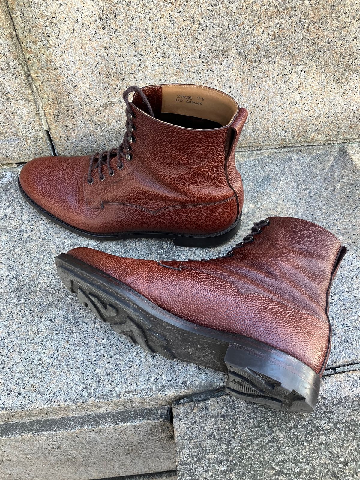 Photo by doublekicks on January 1, 2026 of the Crockett & Jones Radnor in Rust Scotch Grain.