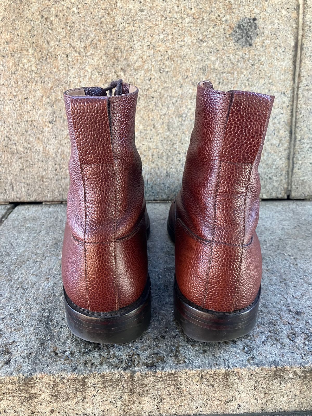 Photo by doublekicks on January 1, 2026 of the Crockett & Jones Radnor in Rust Scotch Grain.