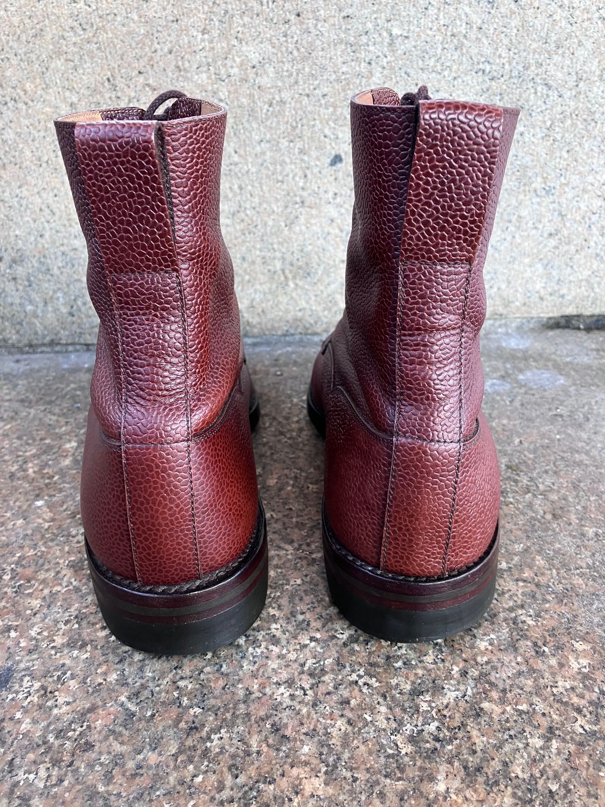 Photo by doublekicks on February 2, 2026 of the Crockett & Jones Radnor in Rust Scotch Grain.