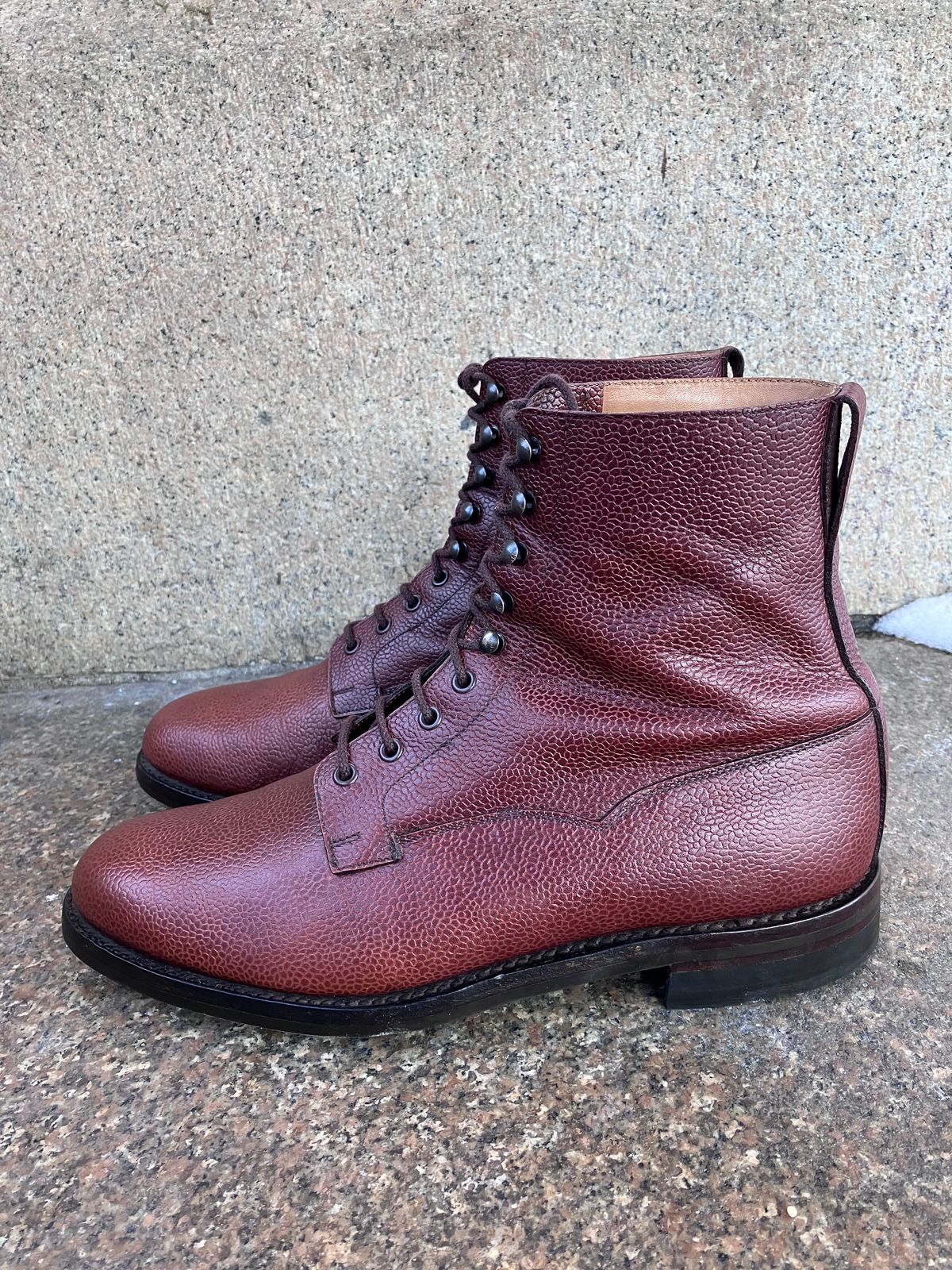 Photo by doublekicks on February 2, 2026 of the Crockett & Jones Radnor in Rust Scotch Grain.