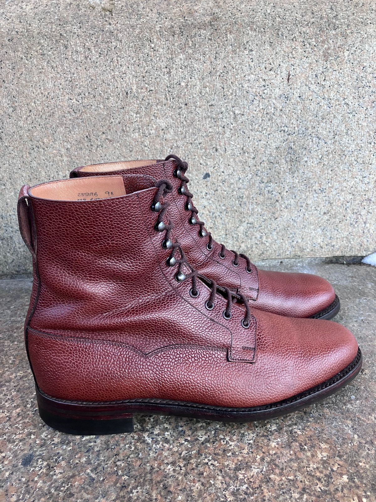 Photo by doublekicks on February 2, 2026 of the Crockett & Jones Radnor in Rust Scotch Grain.