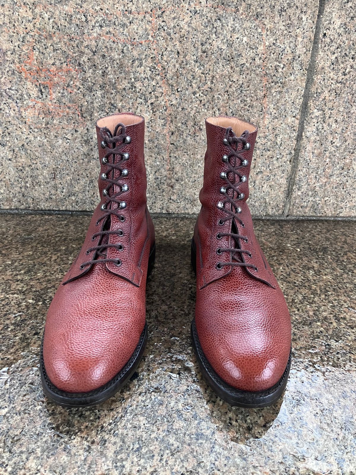 Photo by doublekicks on March 3, 2026 of the Crockett & Jones Radnor in Rust Scotch Grain.