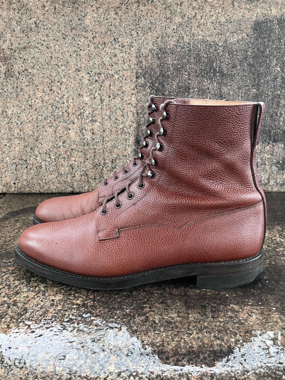 Photo by doublekicks on March 3, 2026 of the Crockett & Jones Radnor in Rust Scotch Grain.