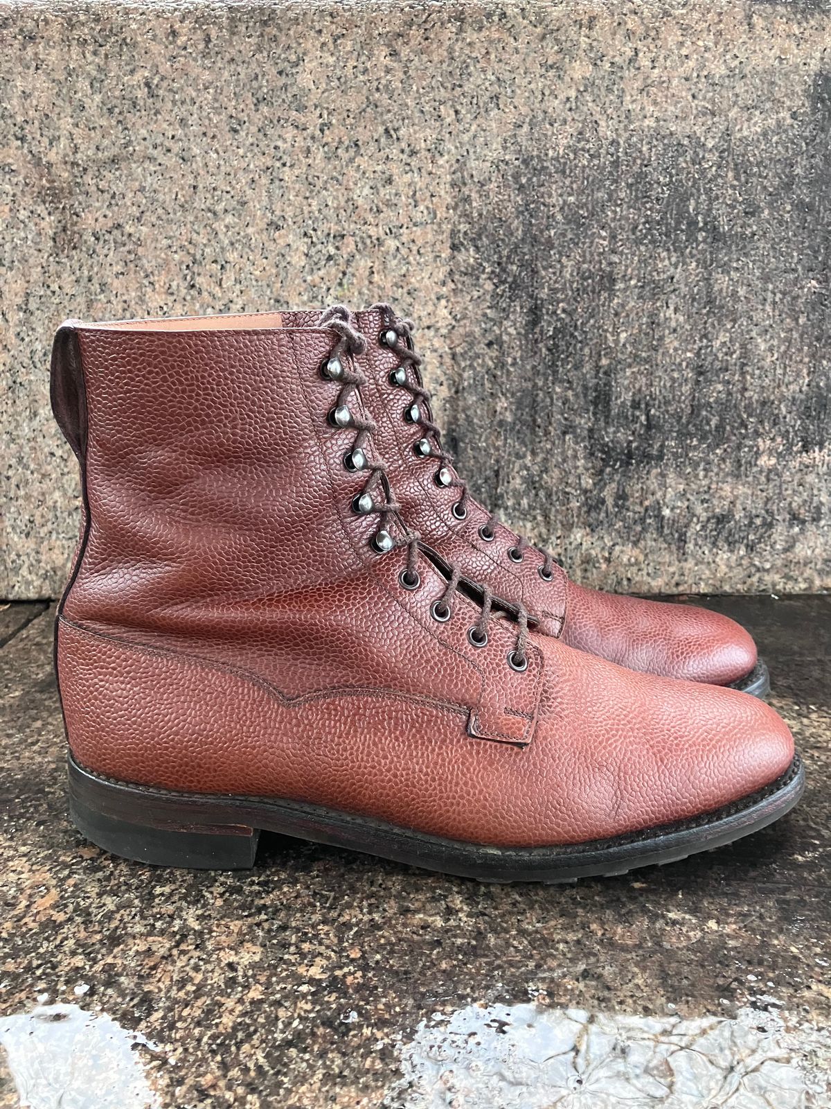 Photo by doublekicks on March 3, 2026 of the Crockett & Jones Radnor in Rust Scotch Grain.