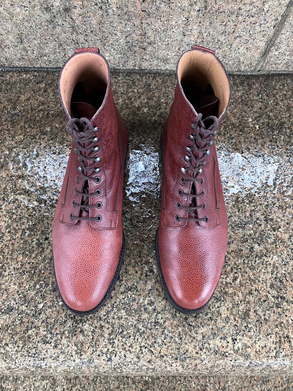 Photo by doublekicks on March 3, 2026 of the Crockett & Jones Radnor in Rust Scotch Grain.