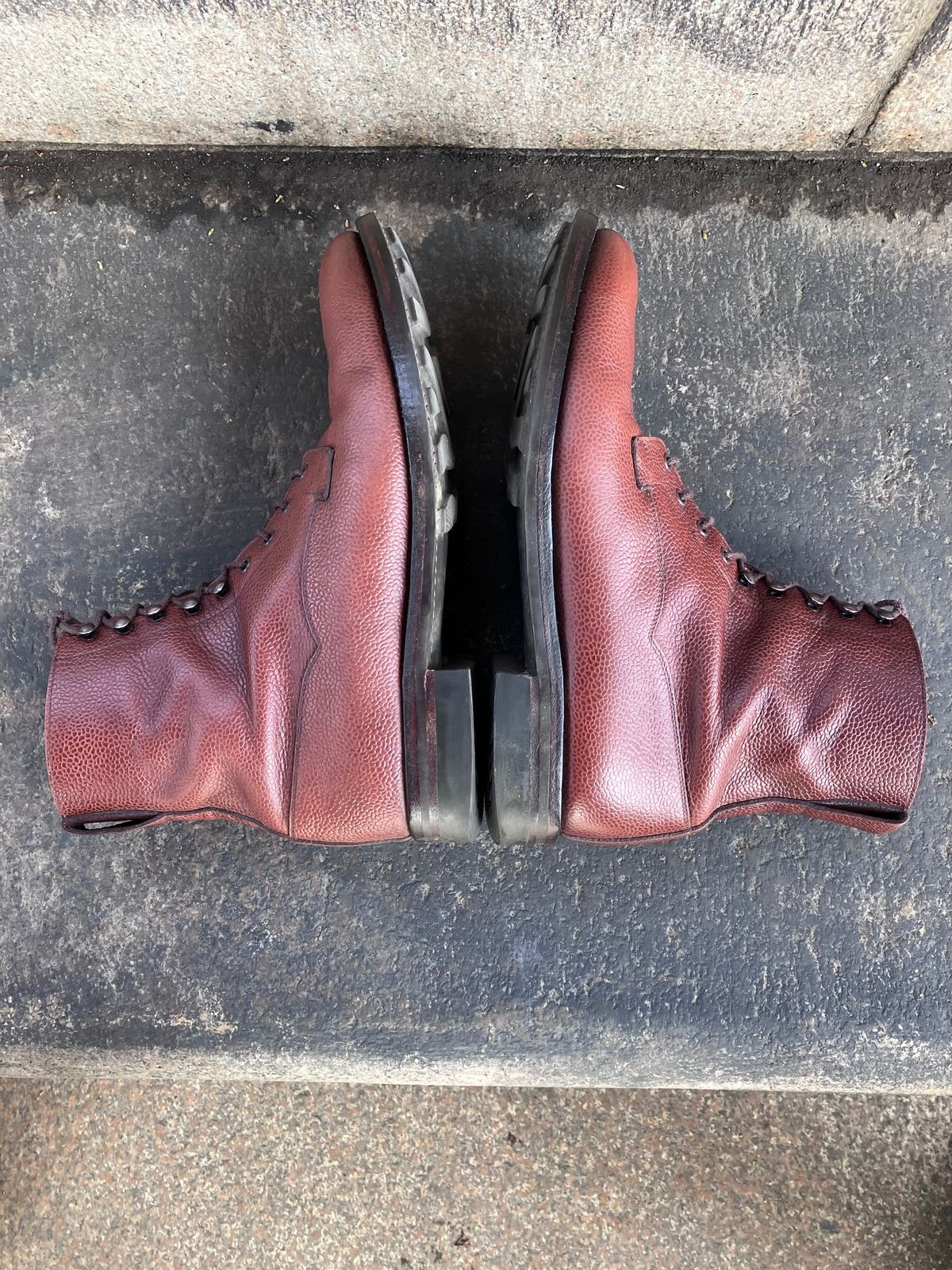 Photo by doublekicks on April 3, 2026 of the Crockett & Jones Radnor in Rust Scotch Grain.