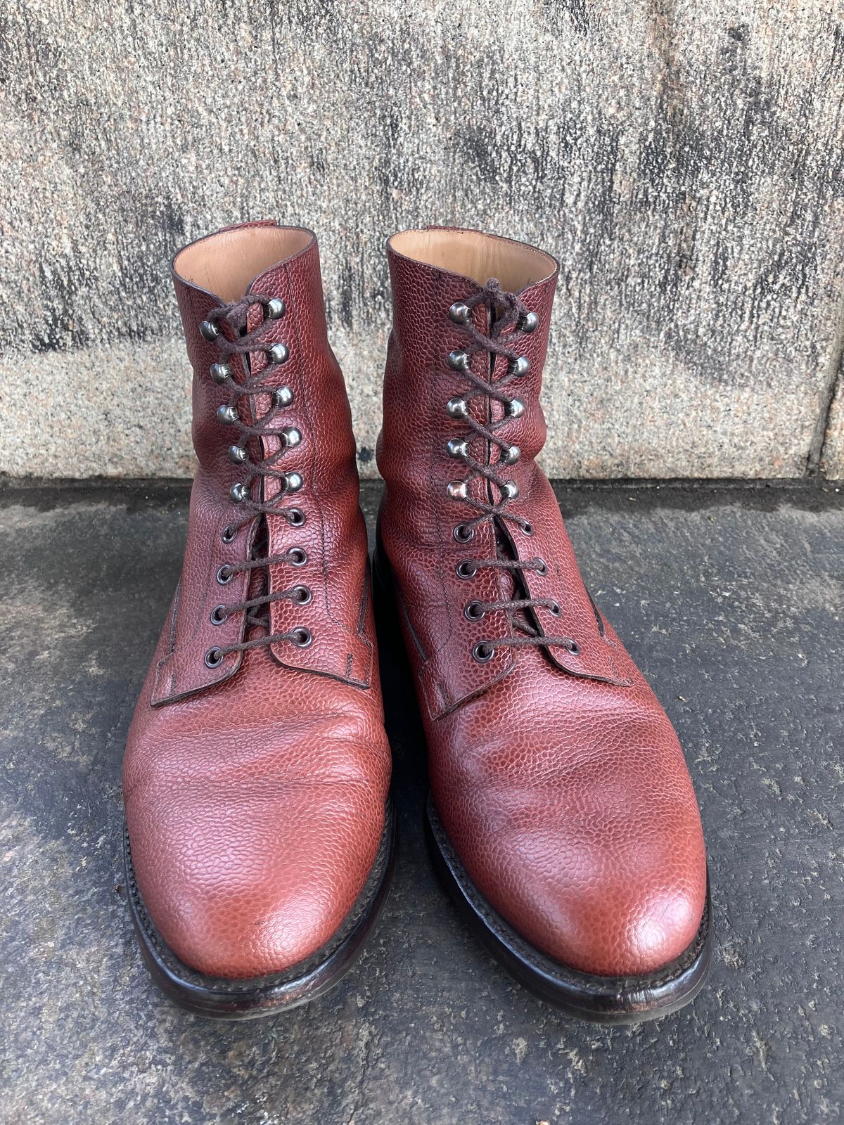 Photo by doublekicks on April 3, 2026 of the Crockett & Jones Radnor in Rust Scotch Grain.