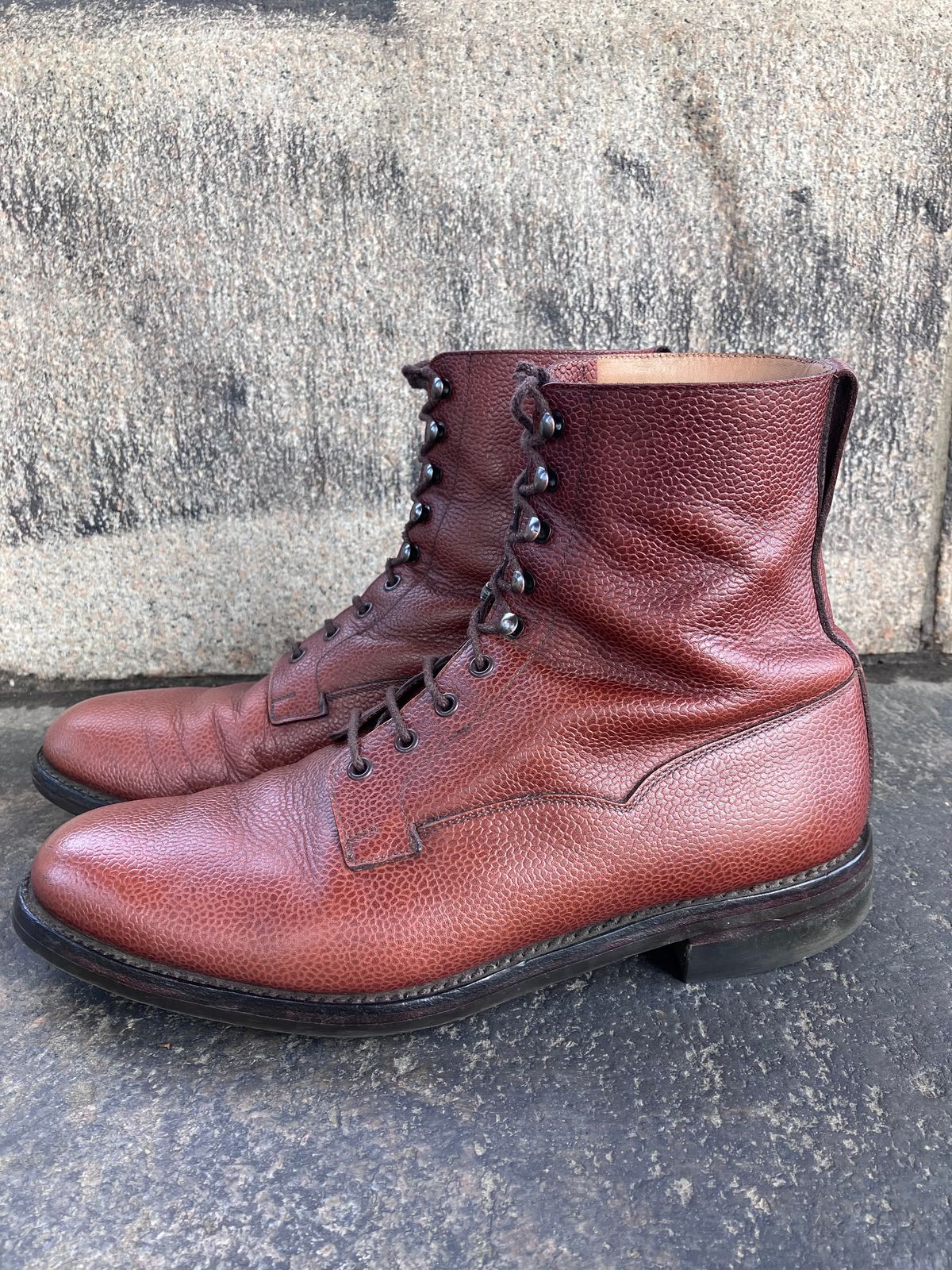 Photo by doublekicks on April 3, 2026 of the Crockett & Jones Radnor in Rust Scotch Grain.