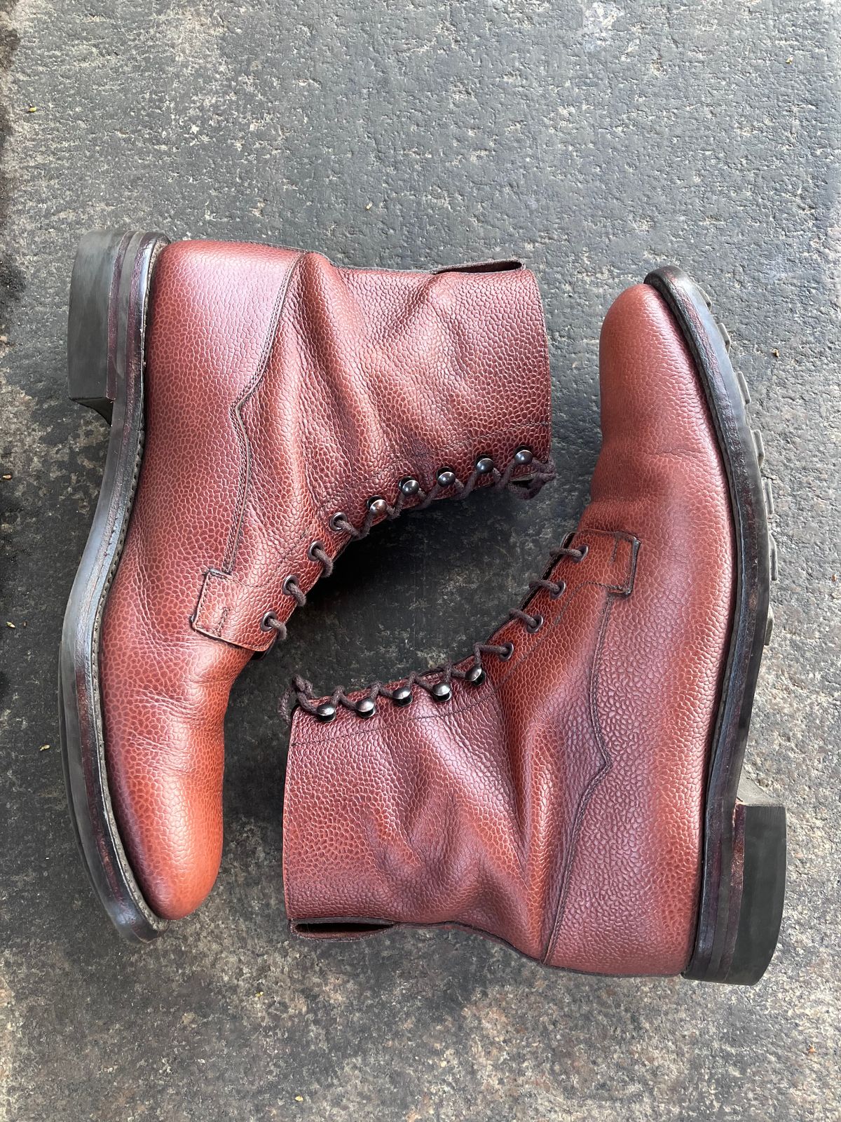 Photo by doublekicks on April 3, 2026 of the Crockett & Jones Radnor in Rust Scotch Grain.