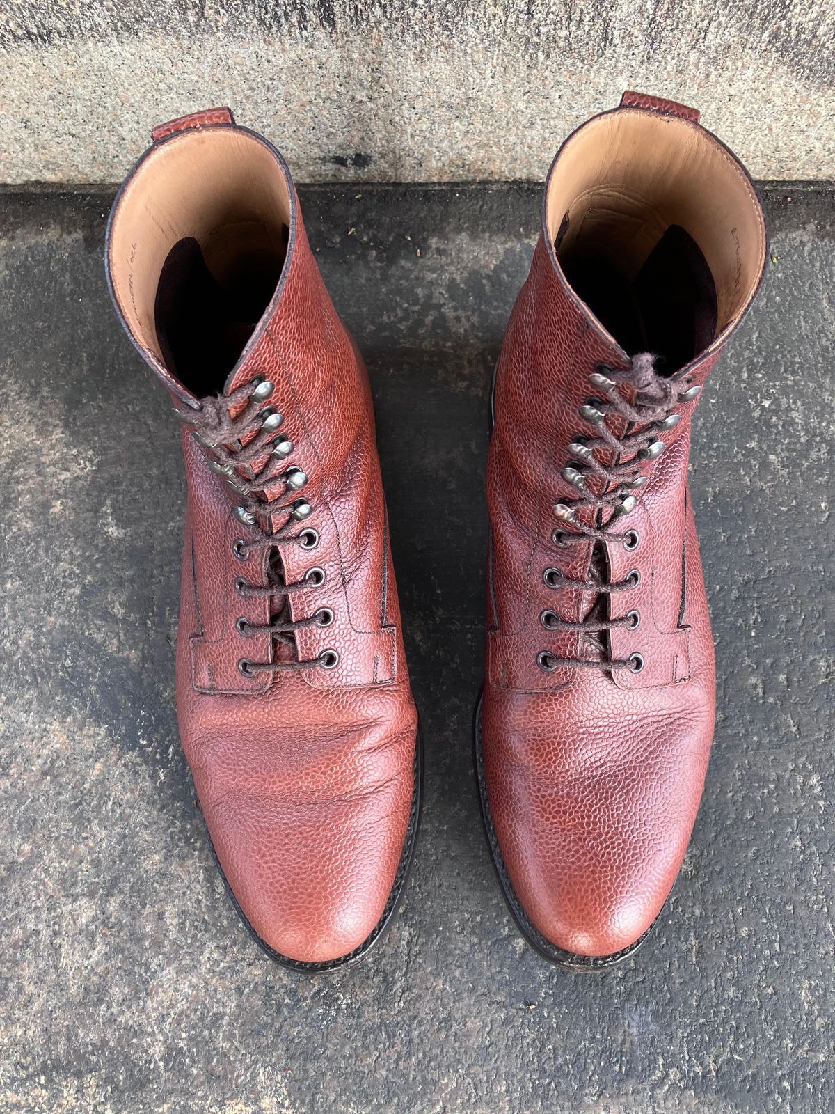 Photo by doublekicks on April 3, 2026 of the Crockett & Jones Radnor in Rust Scotch Grain.