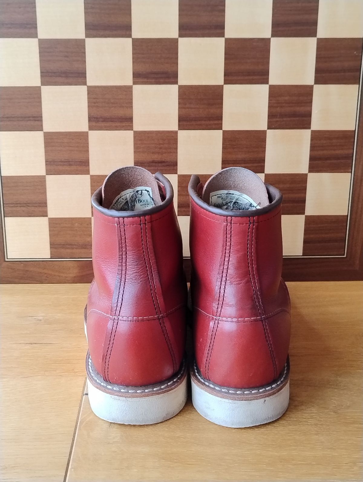 Photo by Lukas_castle on December 4, 2023 of the Red Wing 6-Inch Classic Moc in S.B. Foot Oro-Russet Portage.