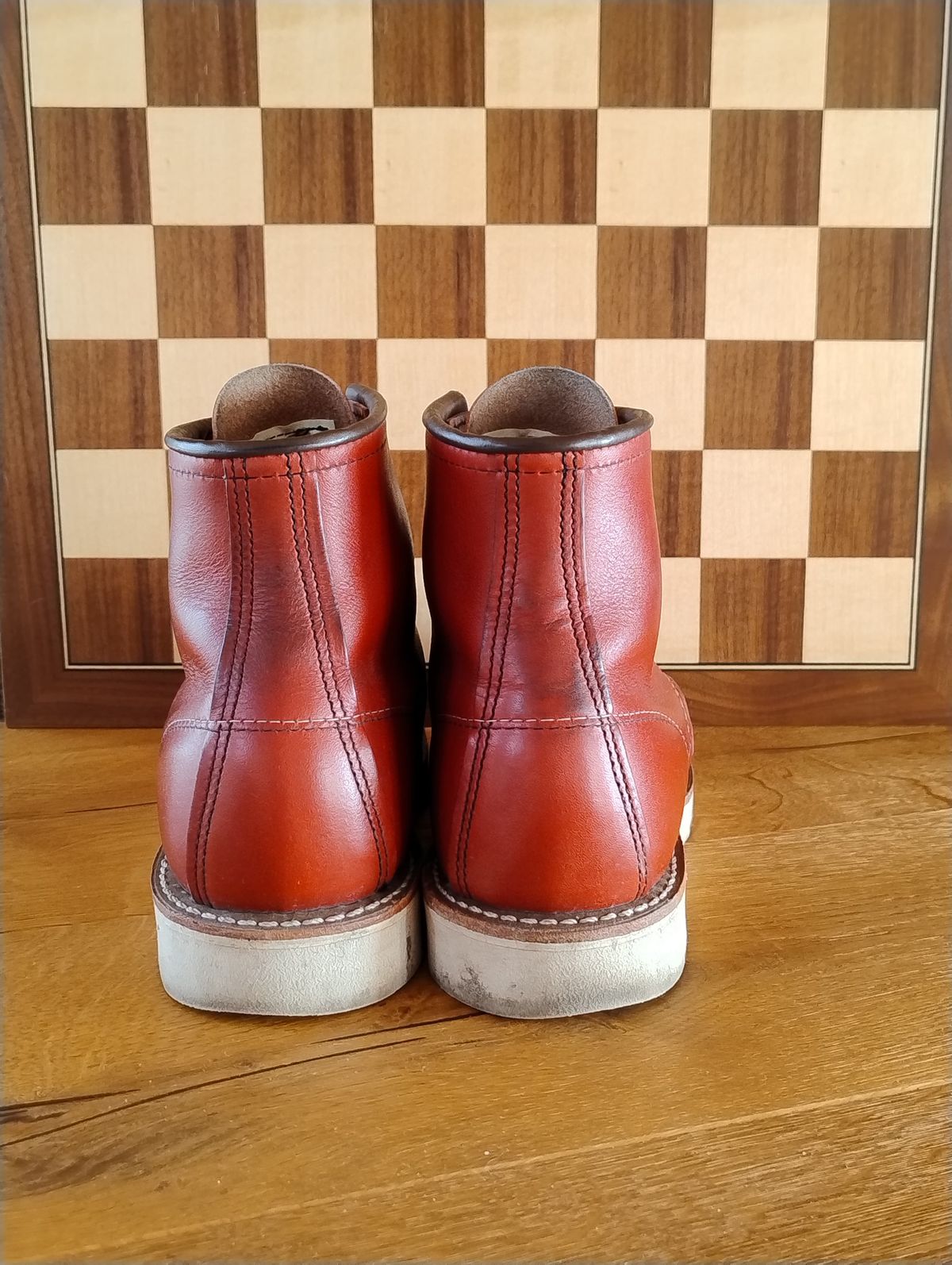 Photo by Lukas_castle on January 3, 2024 of the Red Wing 6-Inch Classic Moc in S.B. Foot Oro-Russet Portage.