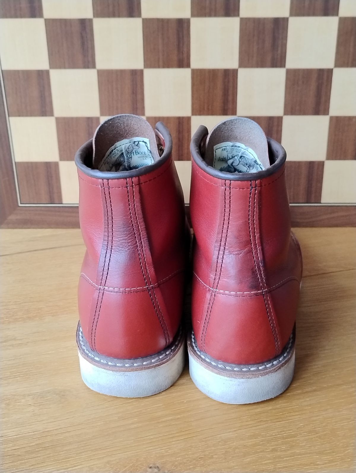 Photo by Lukas_castle on February 2, 2024 of the Red Wing 6-Inch Classic Moc in S.B. Foot Oro-Russet Portage.
