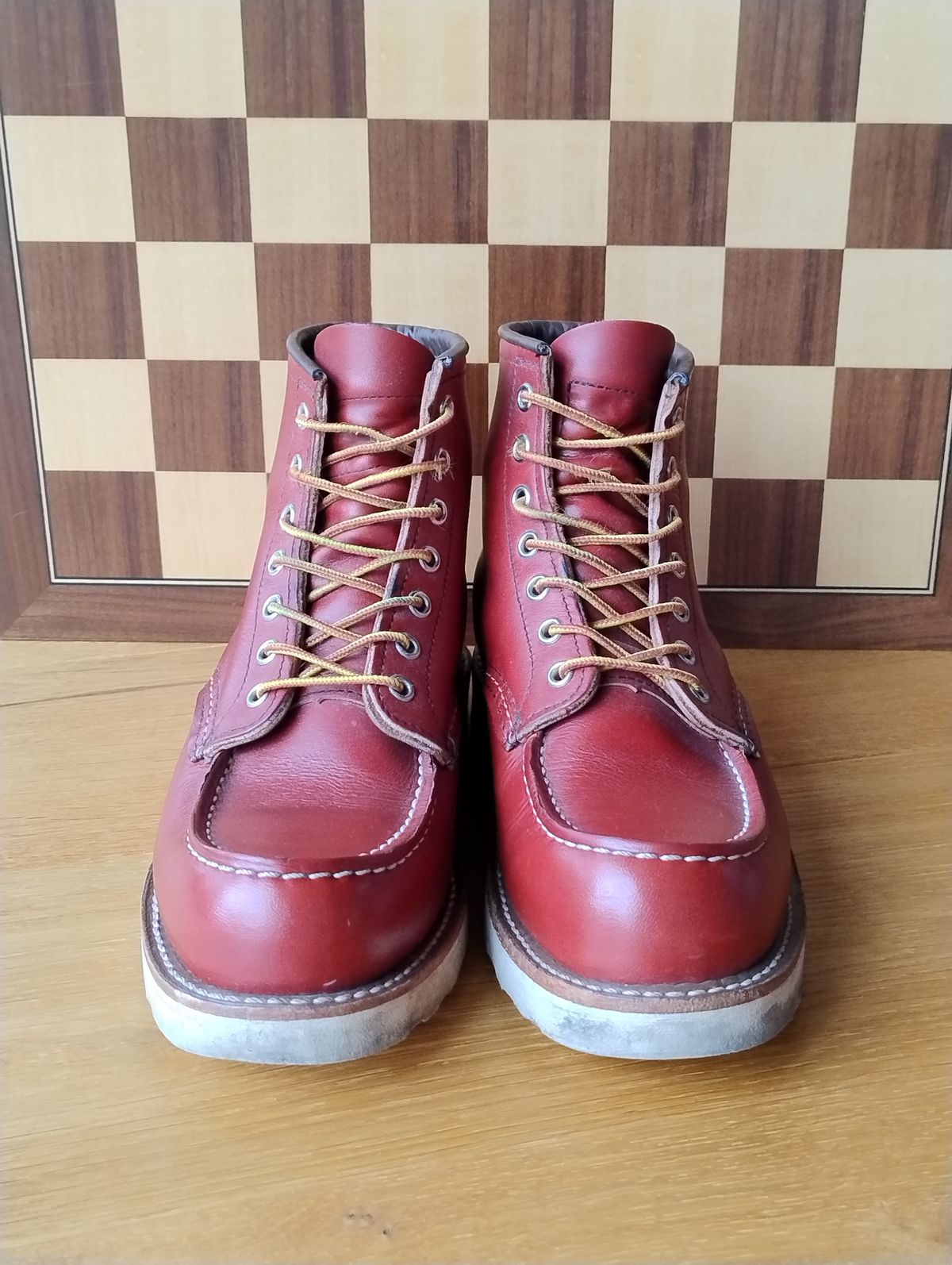 Photo by Lukas_castle on February 2, 2024 of the Red Wing 6-Inch Classic Moc in S.B. Foot Oro-Russet Portage.