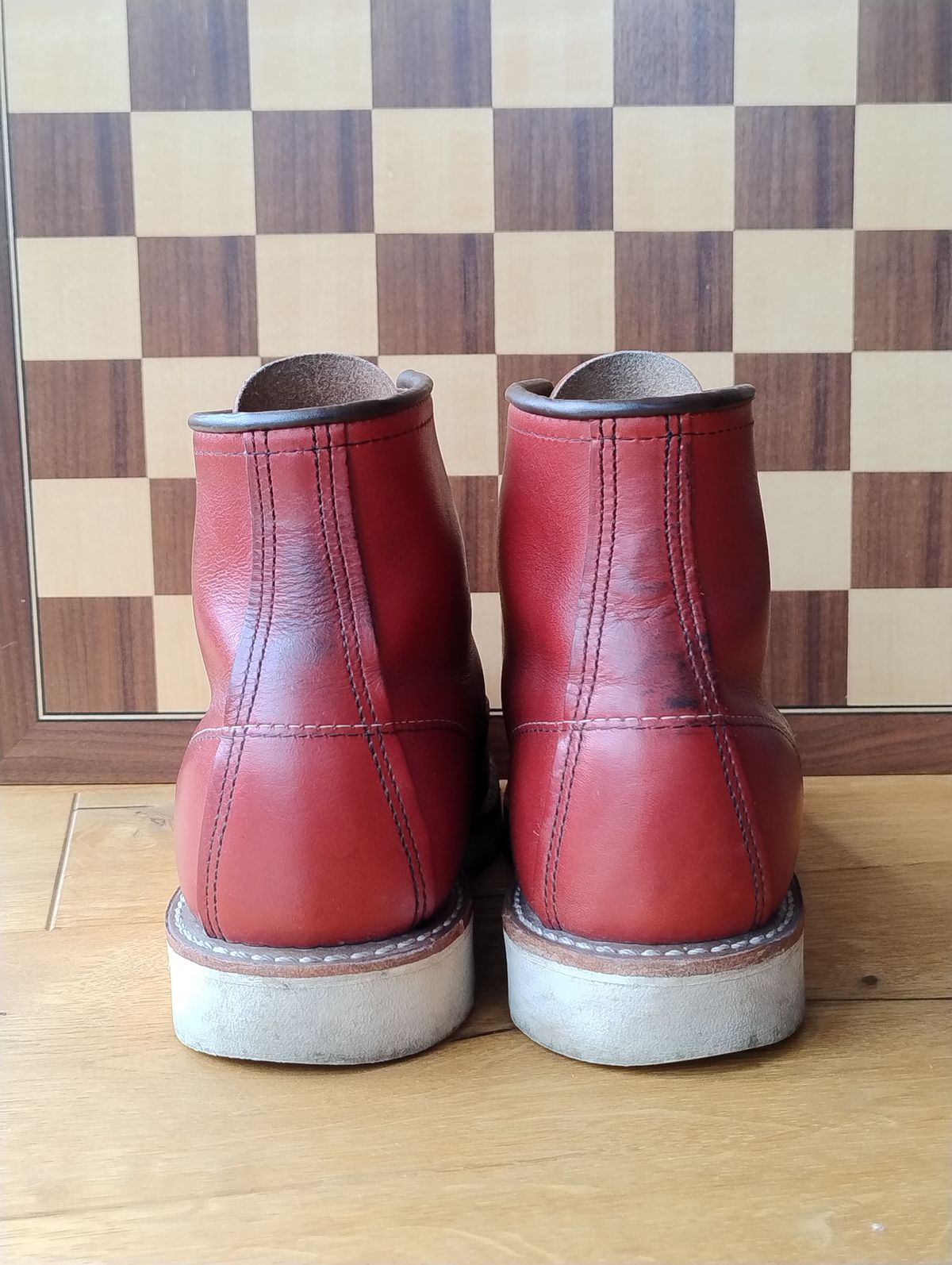Photo by Lukas_castle on April 1, 2024 of the Red Wing 6-Inch Classic Moc in S.B. Foot Oro-Russet Portage.