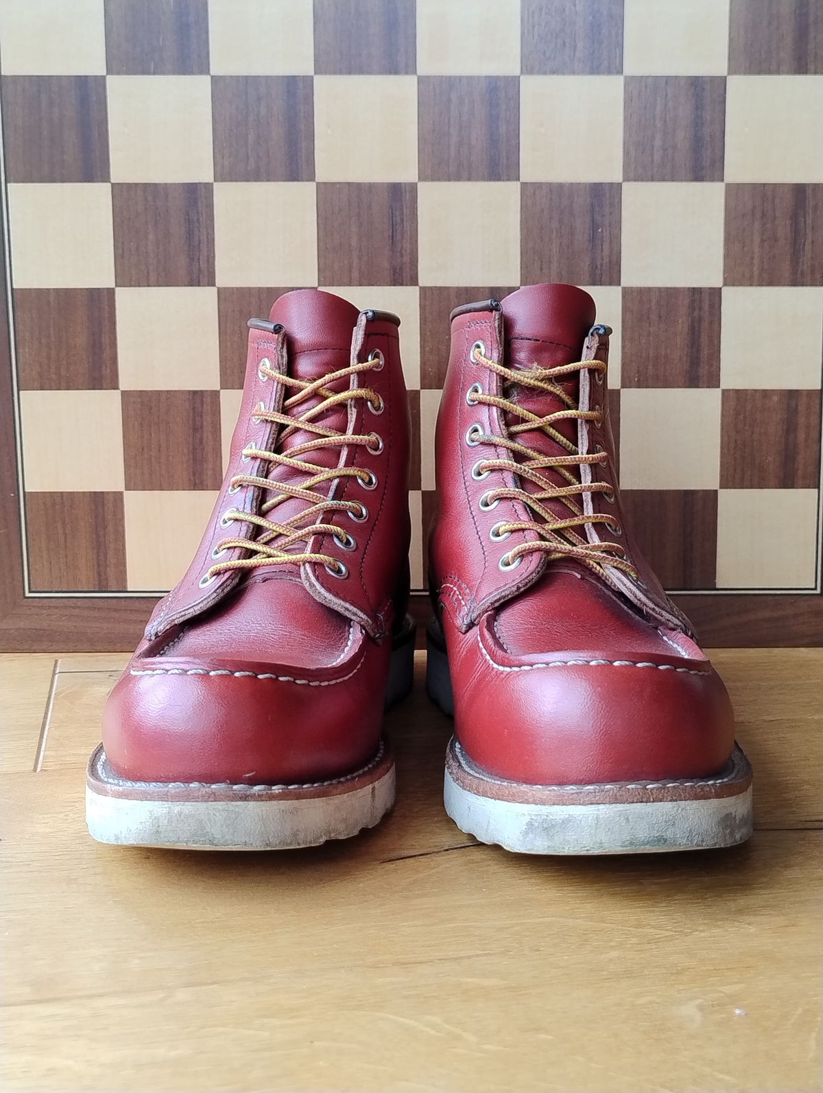 Photo by Lukas_castle on April 1, 2024 of the Red Wing 6-Inch Classic Moc in S.B. Foot Oro-Russet Portage.
