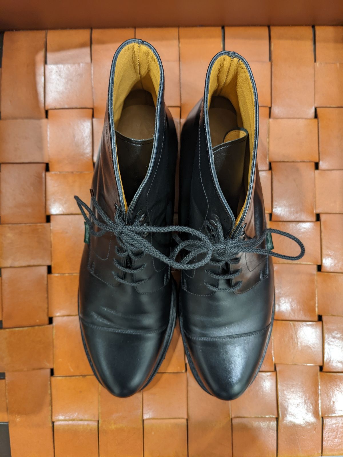 Photo by Vonfeld on October 1, 2022 of the Paraboot Unlisted Model in Unknown Leather.