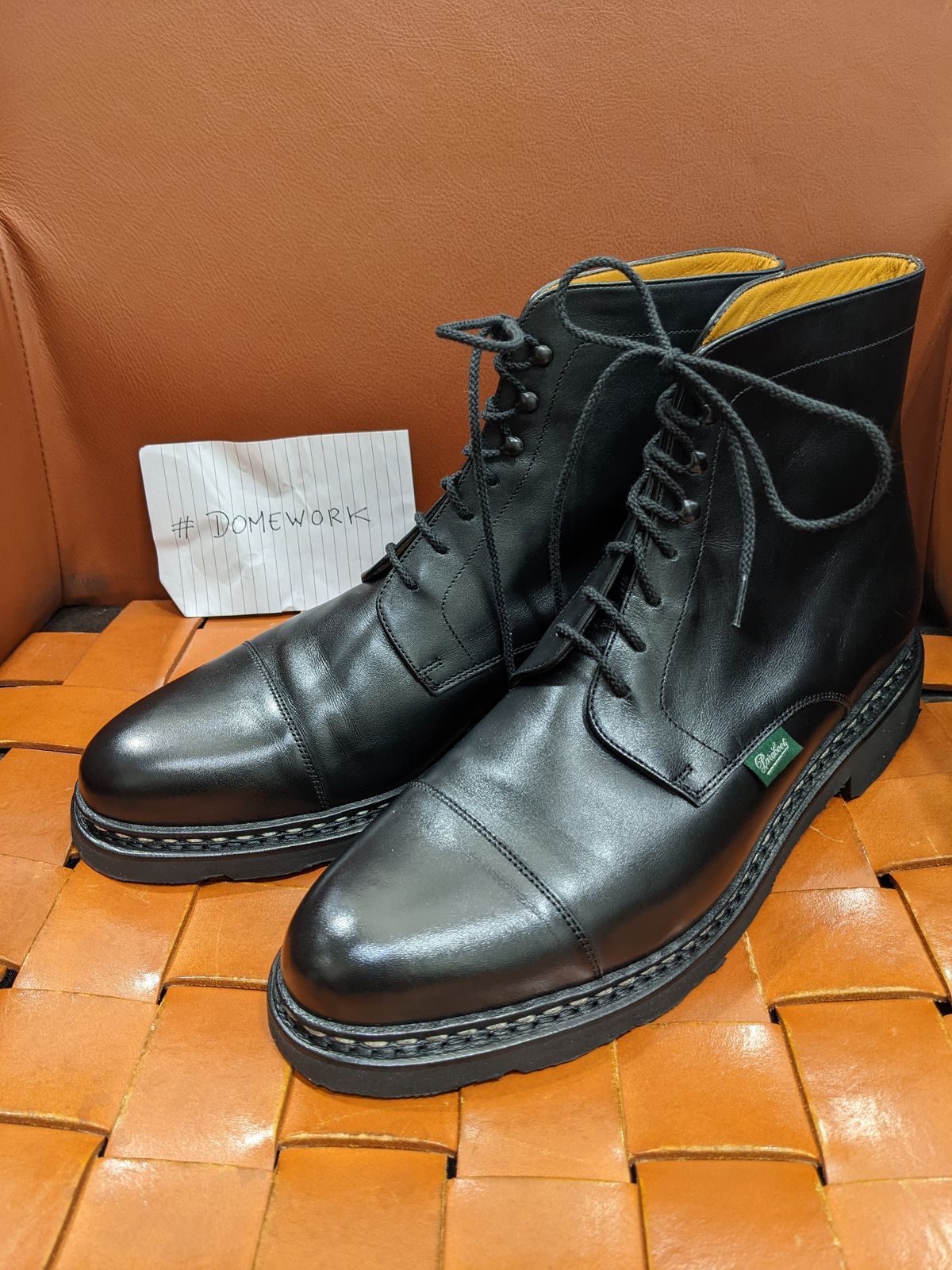 Photo by Vonfeld on October 1, 2022 of the Paraboot Unlisted Model in Unknown Leather.