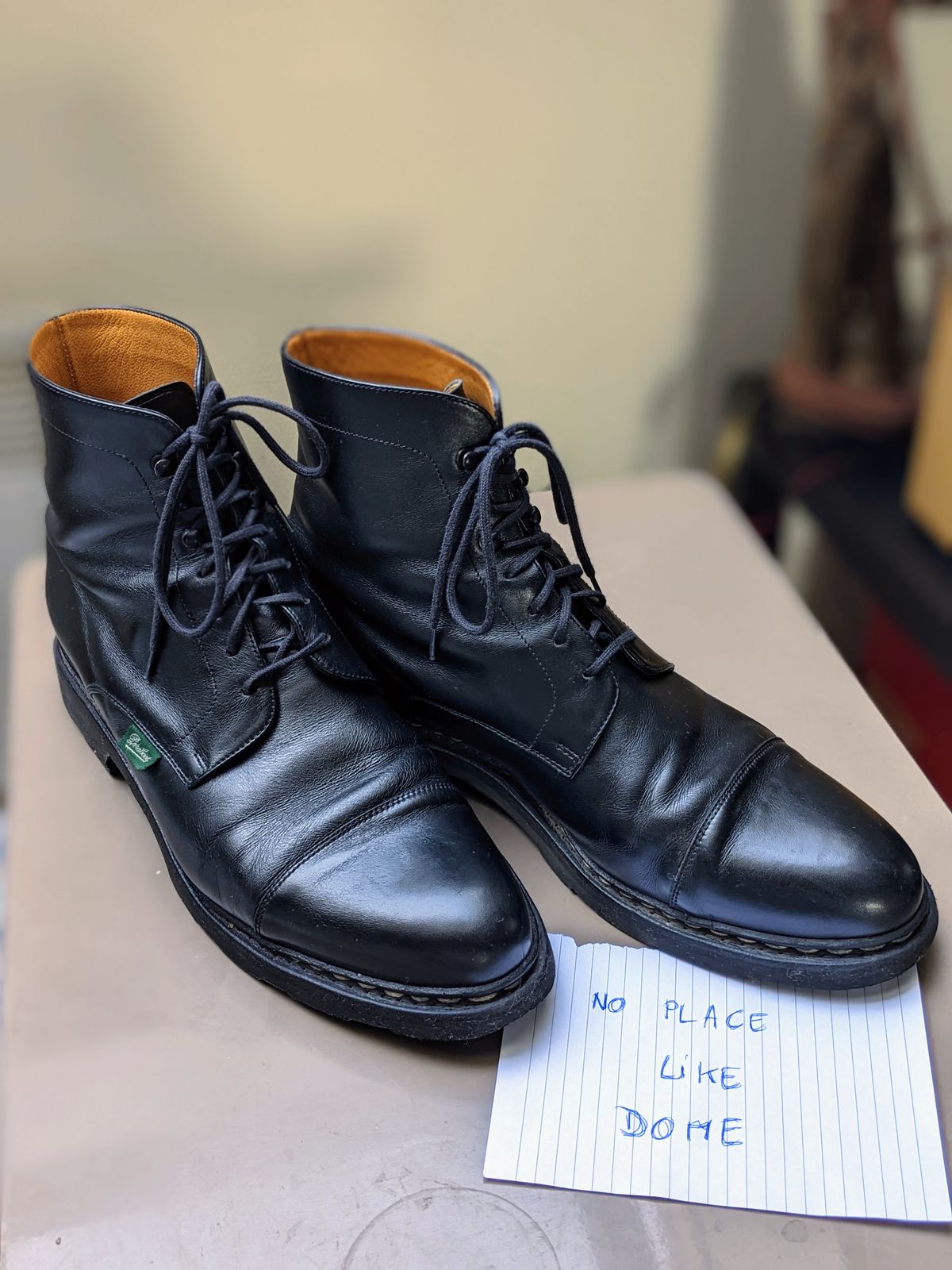 Photo by Vonfeld on November 2, 2022 of the Paraboot Unlisted Model in Unknown Leather.