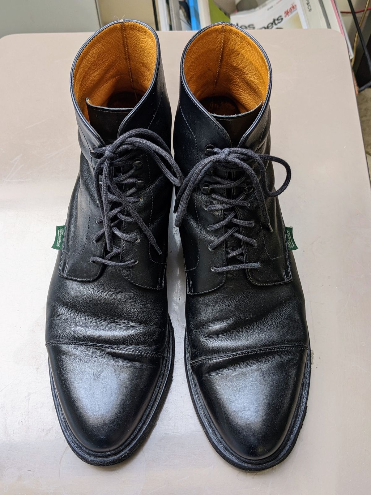 Photo by Vonfeld on November 2, 2022 of the Paraboot Unlisted Model in Unknown Leather.
