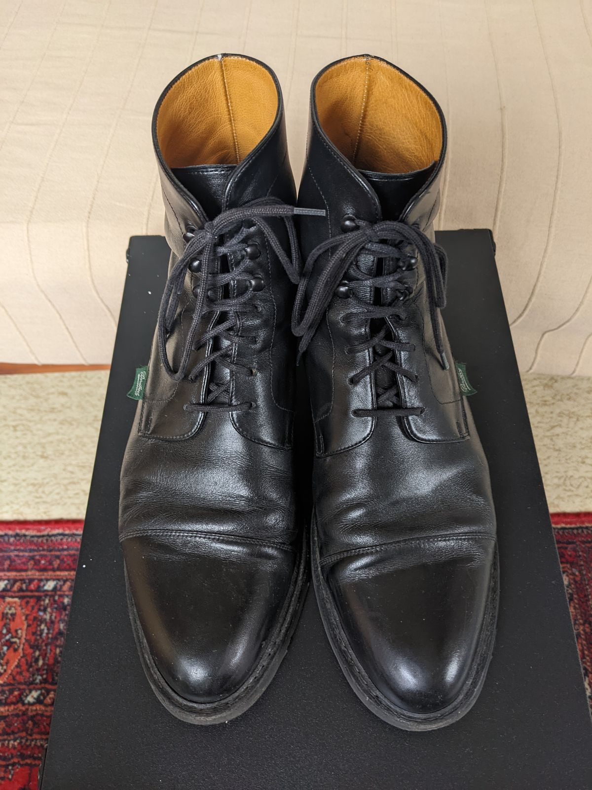 Photo by Vonfeld on December 1, 2022 of the Paraboot Unlisted Model in Unknown Leather.