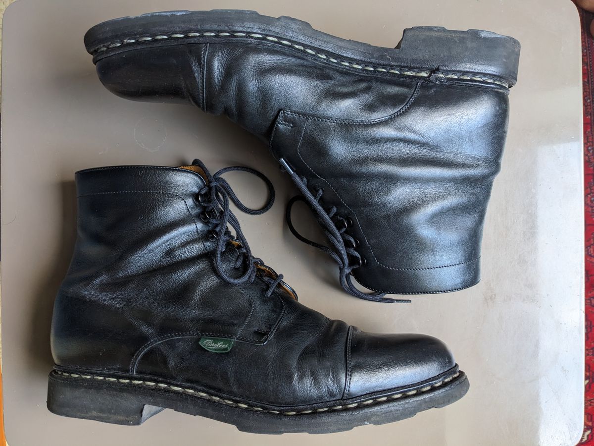 Photo by Vonfeld on January 2, 2023 of the Paraboot Unlisted Model in Unknown Leather.