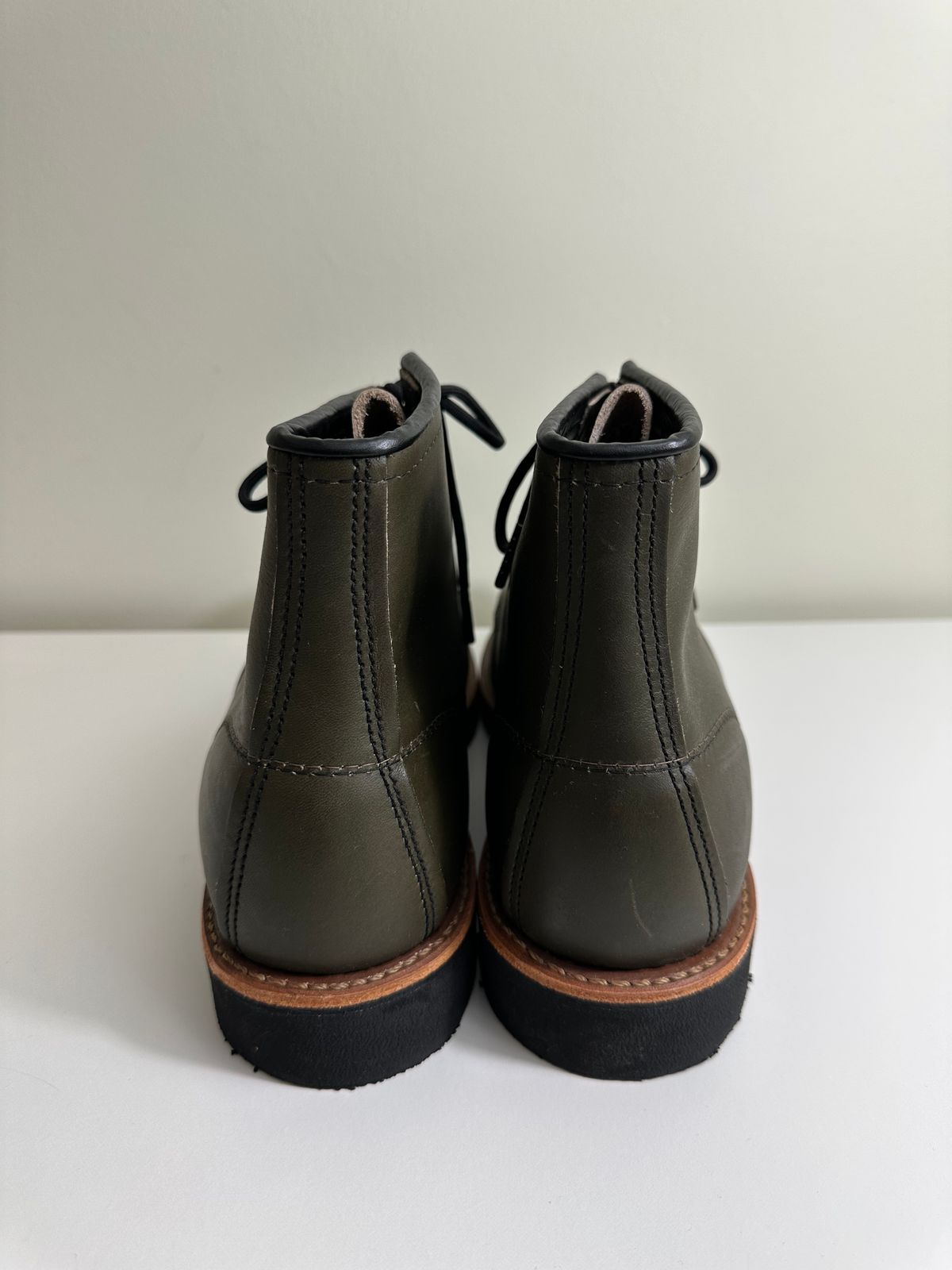 Photo by boots_and_all_ on November 1, 2023 of the Red Wing 6-Inch Classic Moc in S.B. Foot Alpine Portage.