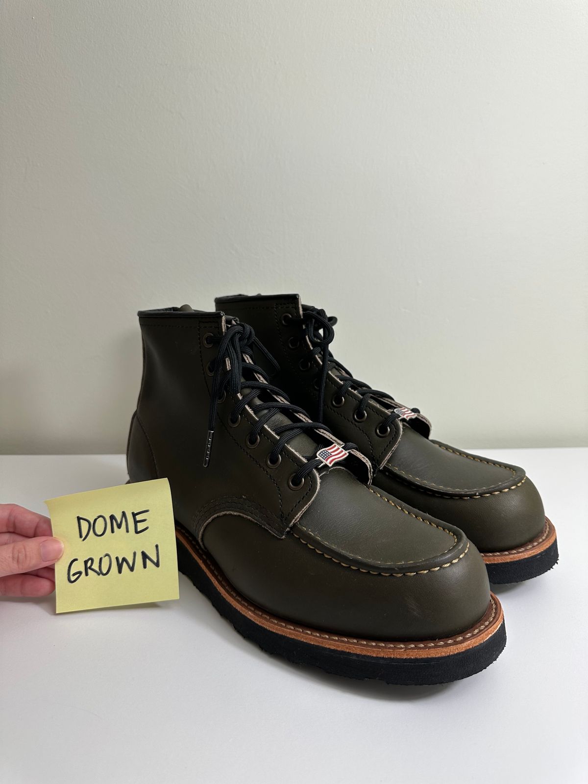 Photo by boots_and_all_ on November 1, 2023 of the Red Wing 6-Inch Classic Moc in S.B. Foot Alpine Portage.