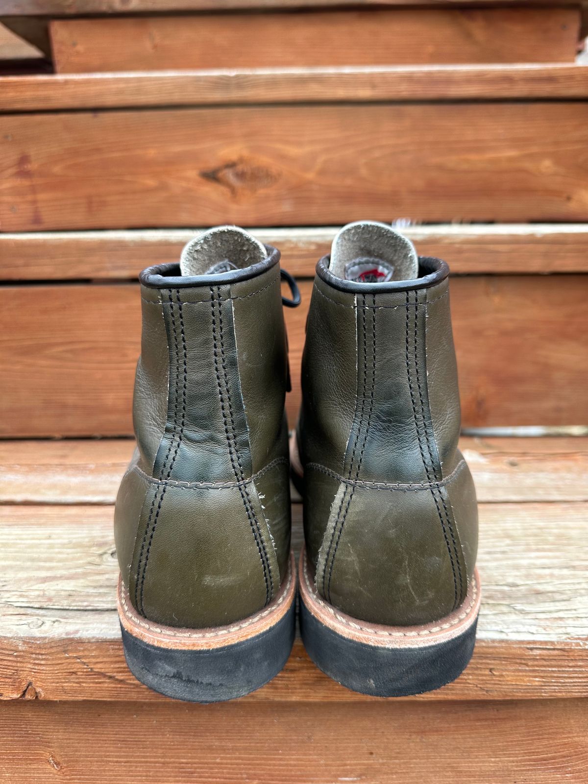 Photo by boots_and_all_ on March 4, 2024 of the Red Wing 6-Inch Classic Moc in S.B. Foot Alpine Portage.