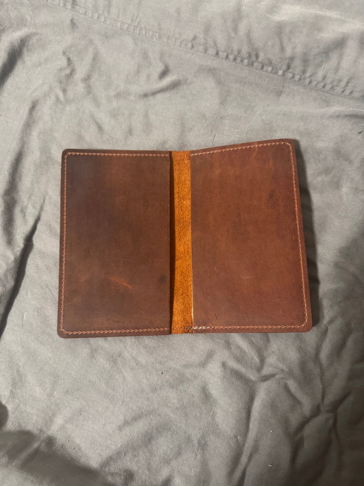 Photo by 617reasonswhy on November 2, 2025 of the Northstar Leather Field Notes Cover in S.B. Foot Copper Rough and Tough.