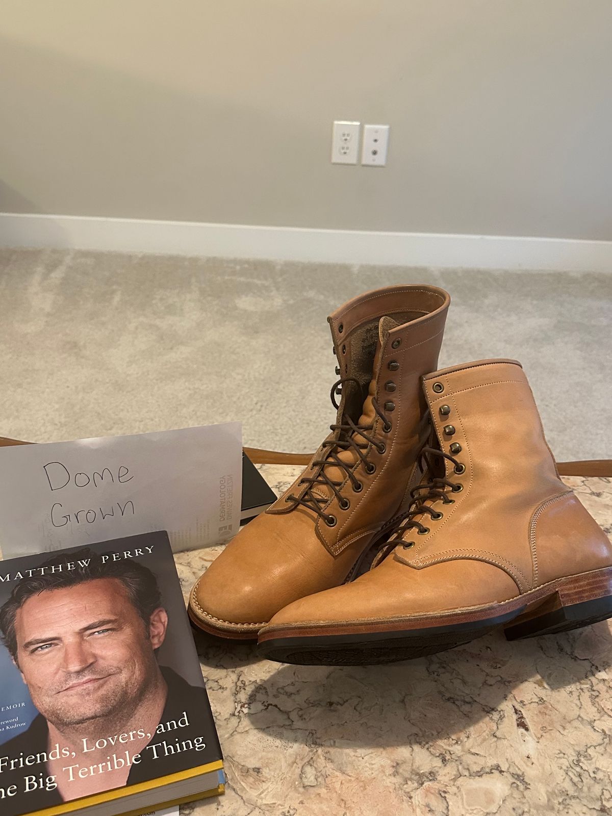 Photo by rrubes16 on November 5, 2023 of the Onderhoud SVC02 Packer Boot in Horween Natural Essex.