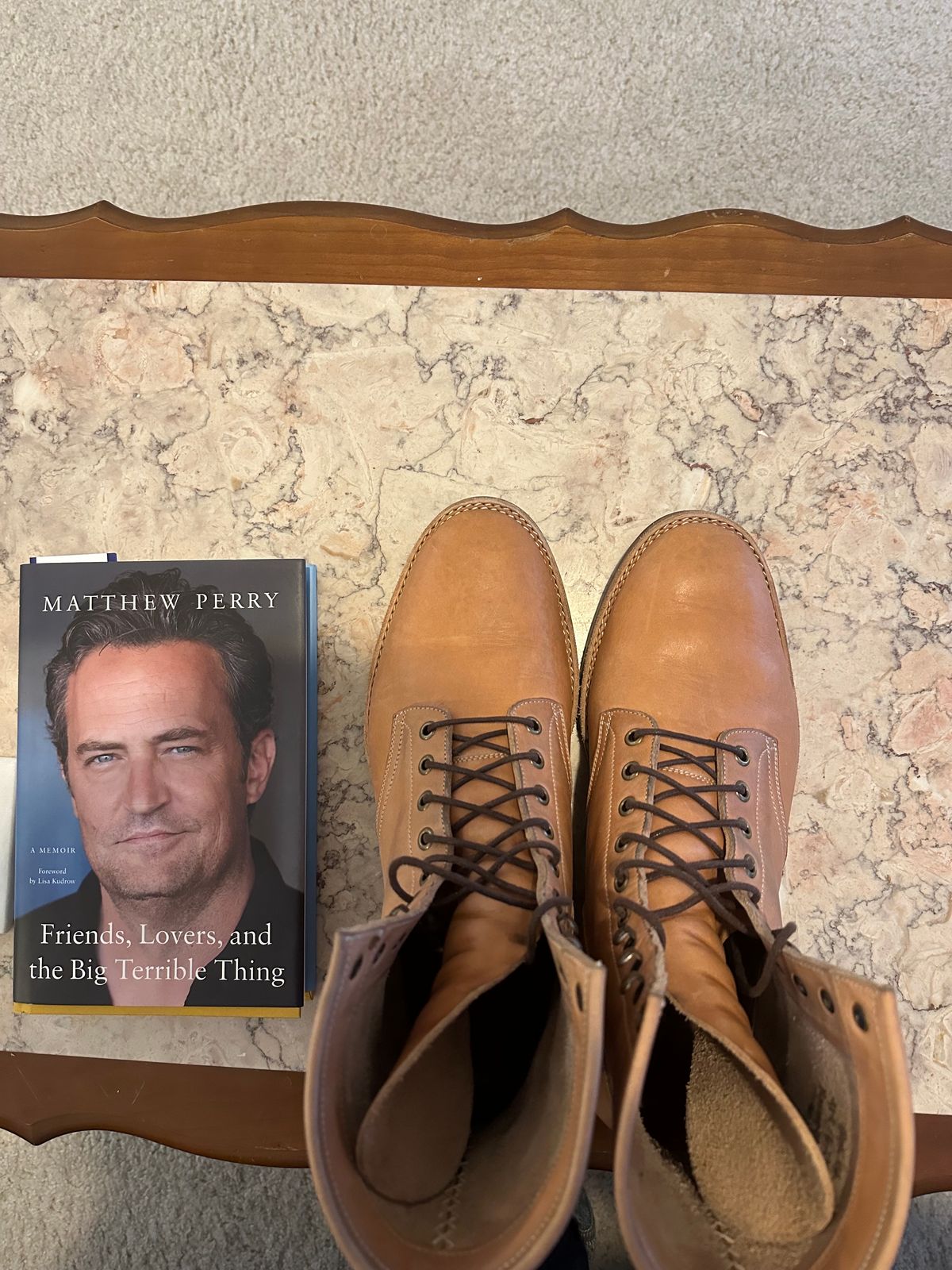 Photo by rrubes16 on November 5, 2023 of the Onderhoud SVC02 Packer Boot in Horween Natural Essex.