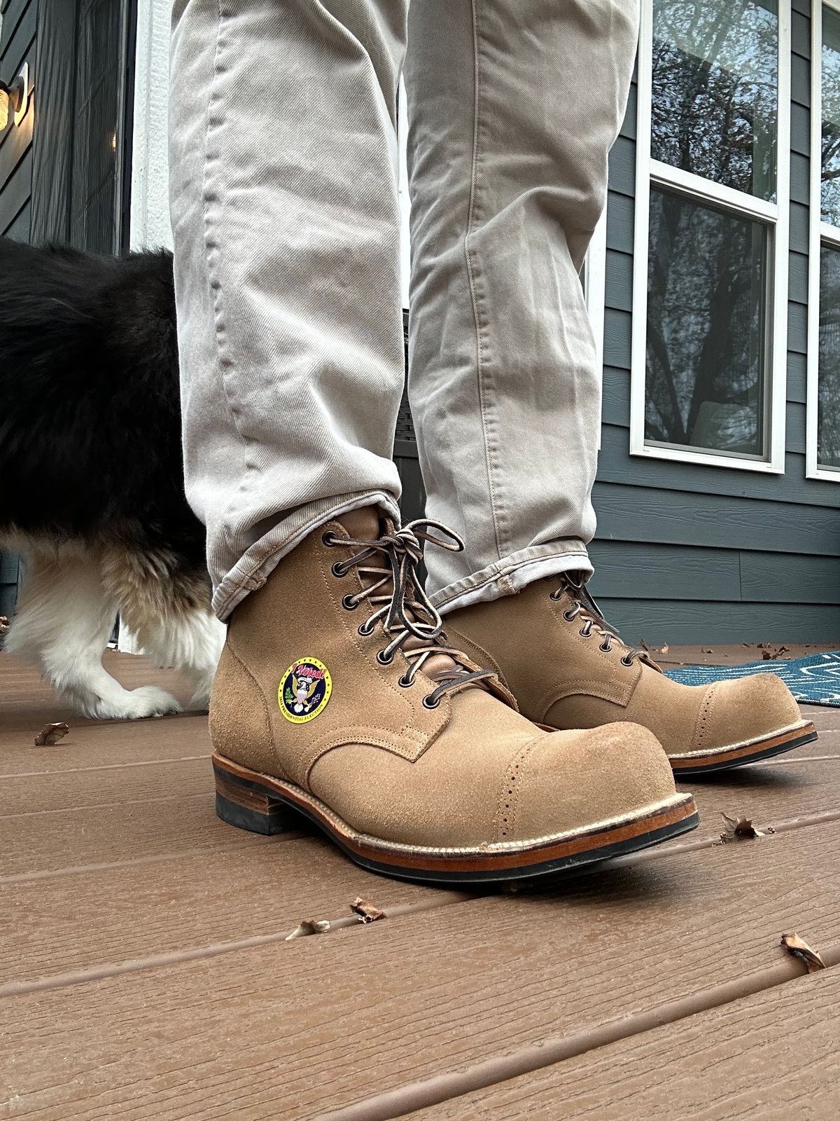 Photo by rrubes16 on November 5, 2024 of the Viberg Viberg/ 	The 310 N-1 Field Shoe in Marine Field Shoe leather.