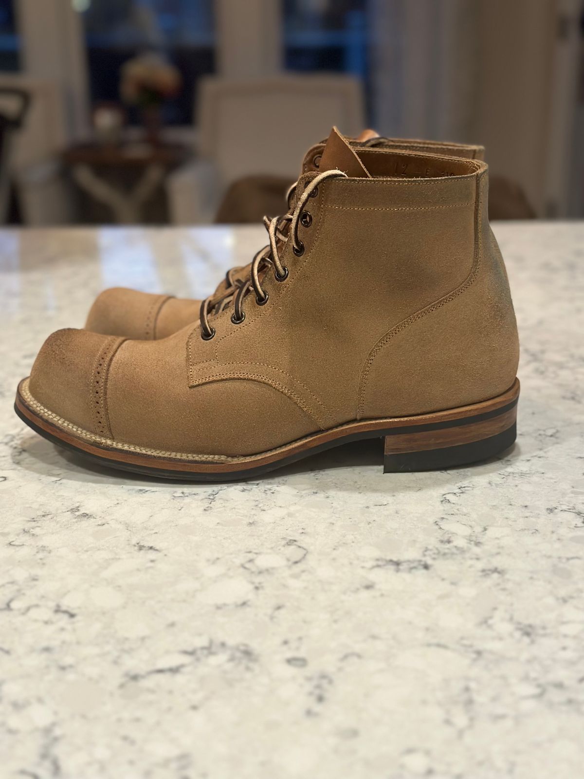 Photo by rrubes16 on November 5, 2024 of the Viberg Viberg/ 	The 310 N-1 Field Shoe in Marine Field Shoe leather.