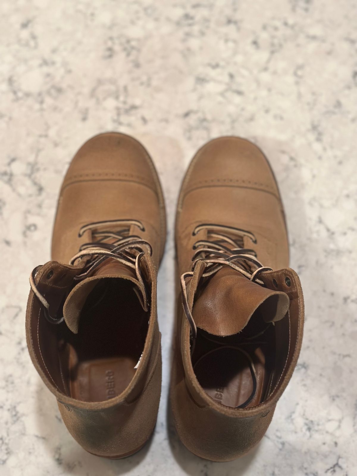 Photo by rrubes16 on November 5, 2024 of the Viberg Viberg/ 	The 310 N-1 Field Shoe in Marine Field Shoe leather.