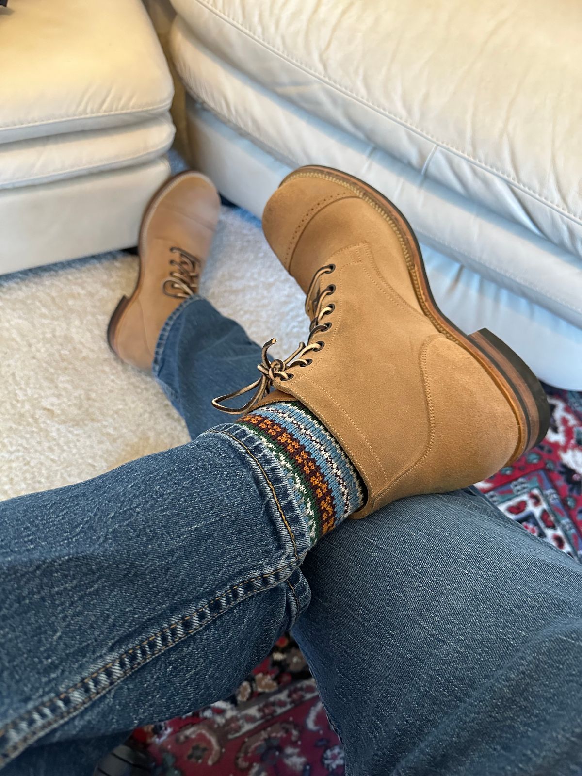 Photo by rrubes16 on December 5, 2024 of the Viberg Viberg/ 	The 310 N-1 Field Shoe in Marine Field Shoe leather.