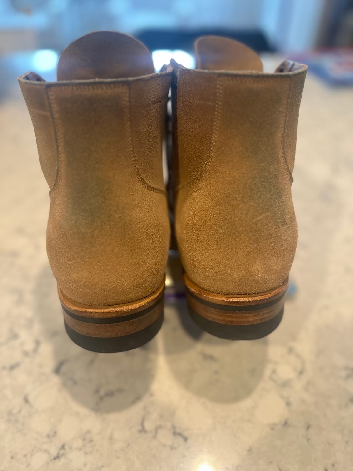 Photo by rrubes16 on December 5, 2024 of the Viberg Viberg/ 	The 310 N-1 Field Shoe in Marine Field Shoe leather.