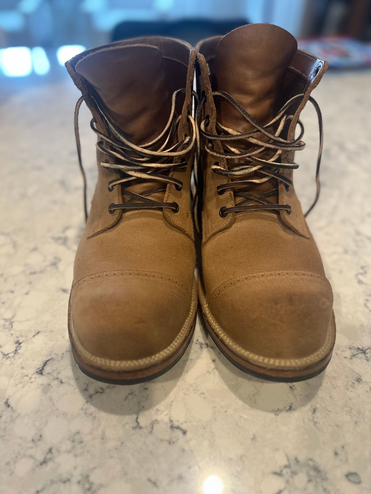 Photo by rrubes16 on December 5, 2024 of the Viberg Viberg/ 	The 310 N-1 Field Shoe in Marine Field Shoe leather.