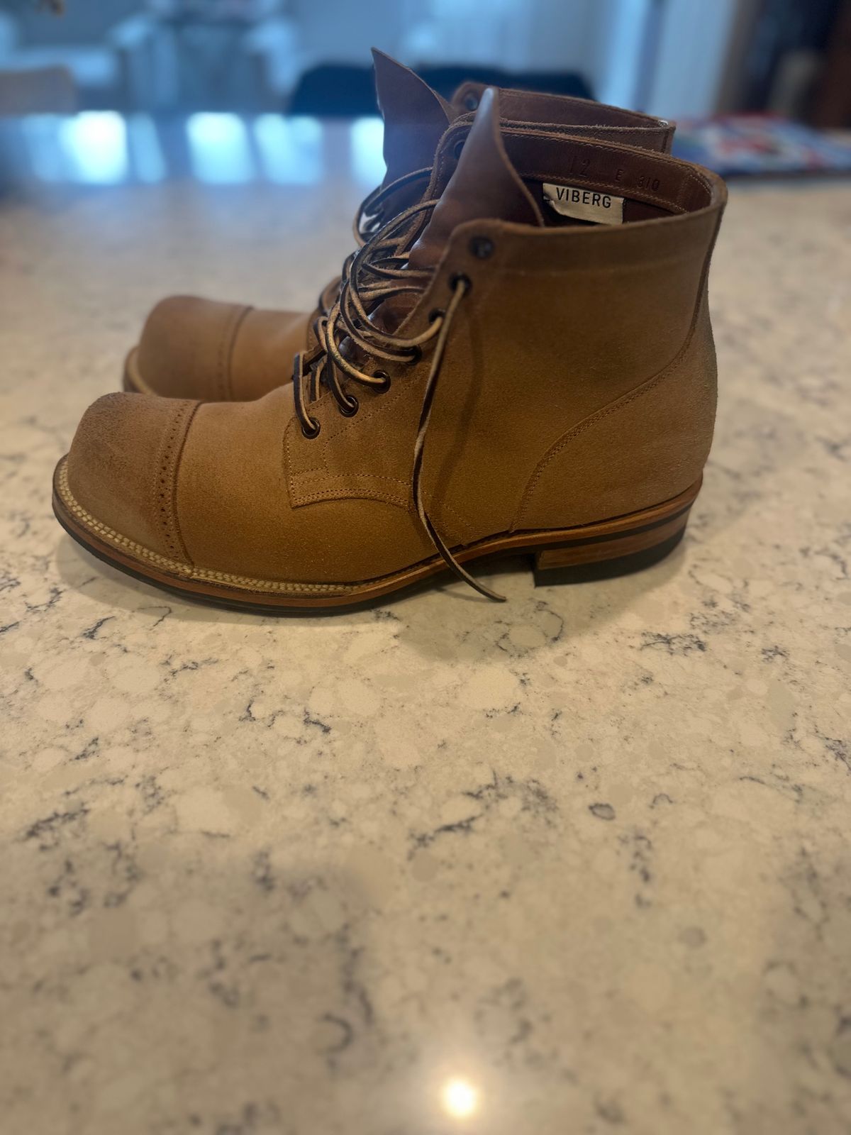 Photo by rrubes16 on December 5, 2024 of the Viberg Viberg/ 	The 310 N-1 Field Shoe in Marine Field Shoe leather.