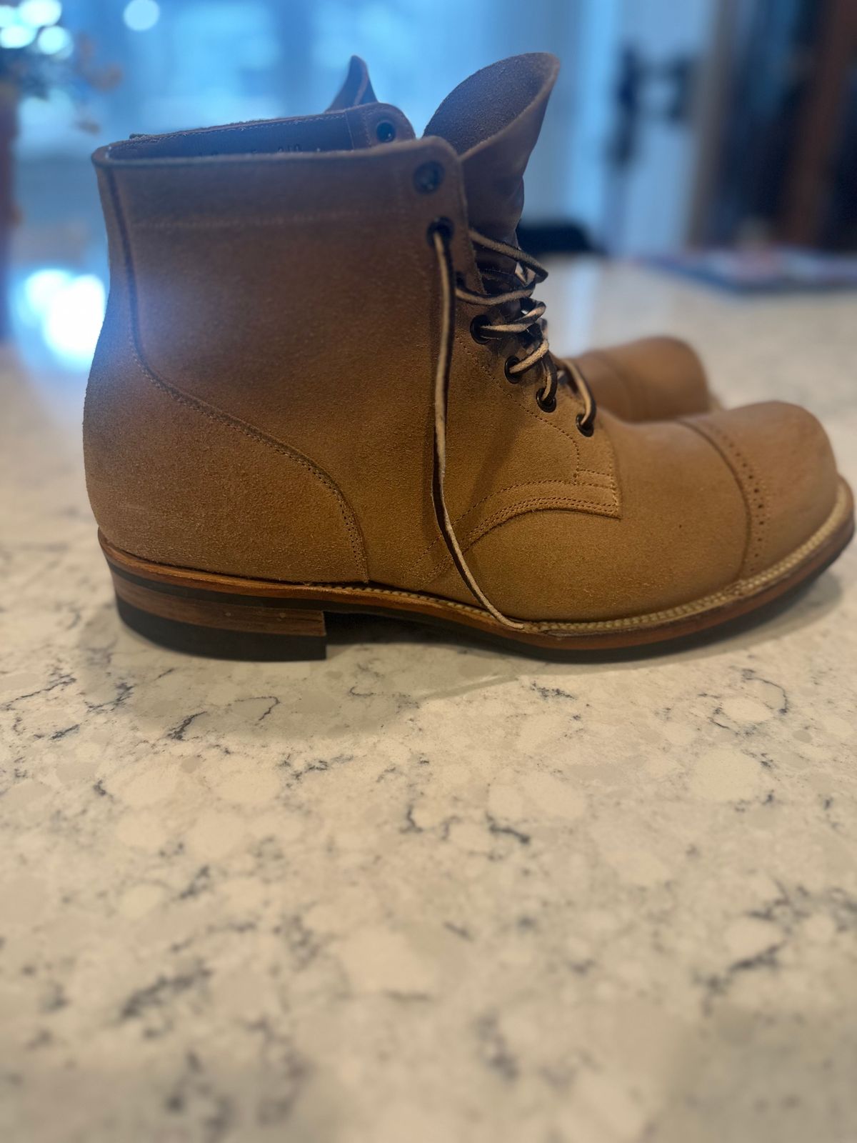 Photo by rrubes16 on December 5, 2024 of the Viberg Viberg/ 	The 310 N-1 Field Shoe in Marine Field Shoe leather.