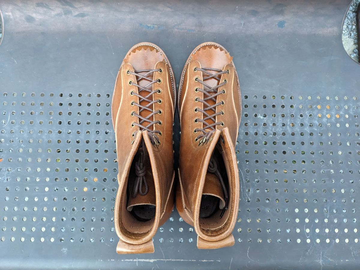 Photo by Marky on November 6, 2023 of the Renav Monkey Boot in Maryam Toscanello Horsebutt.