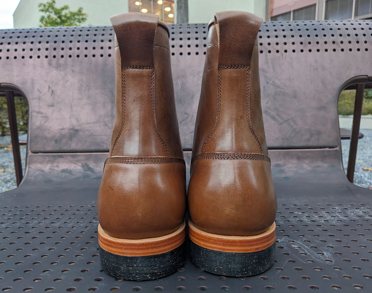 Photo by Marky on November 6, 2023 of the Renav Monkey Boot in Maryam Toscanello Horsebutt.